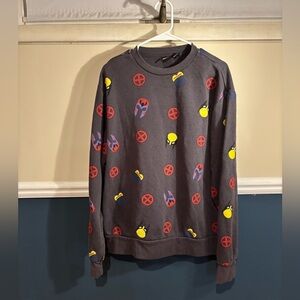 Marvel Graphic Print Crewneck - Dark Gray, Women’s size Medium